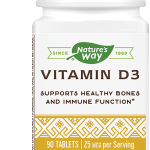 Nature's Way Vitamin D3 Витамин D3 За силен имунитет и здрави кости 1000IU 90 таблетки