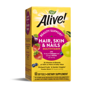Nature's Way Alive Hair, Skin Nails Multivitamin За здрави коса, кожа и нокти 60 софтгел капсули