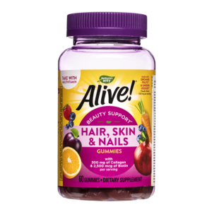 Nature's Way Alive Hair Skin Nails За красиви коса, кожа и нокти с 300 мг Колаген 60 желирани таблетки