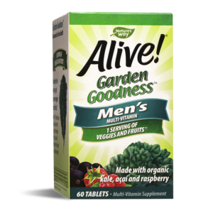 Nature's Way Alive! Garden Goodness™ Men`s Multi-Vitamin/ Алайв! Мултивитамини за мъже х 60 таблетки
