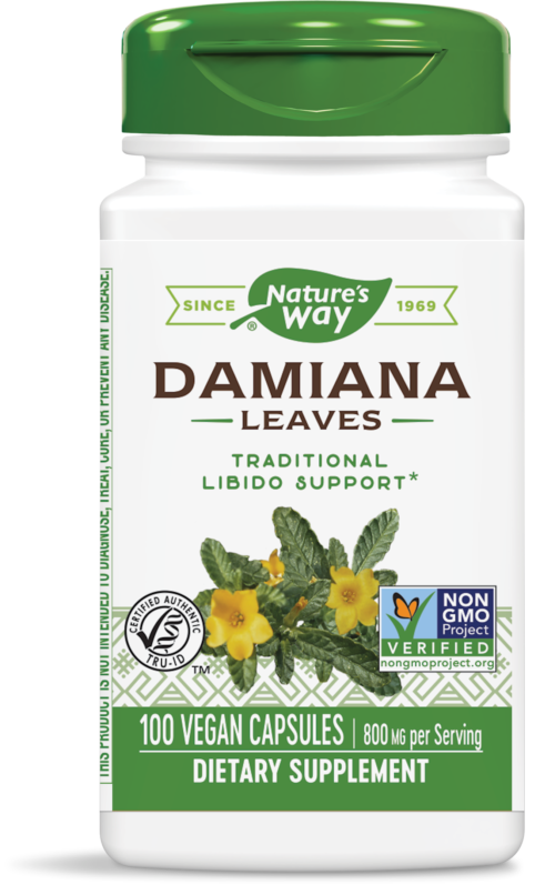 Nature's Way Damiana Leaves/ Дамиана (лист) 400 mg х 100 капсули