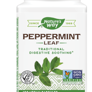 Nature's Way Peppermint Leaf за здрав стомах при газове 350мг 100 V-капсули