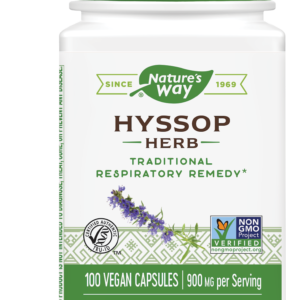 Nature's Way Hyssop Herb Исоп При дихателни проблеми 450 мг 100 капсули