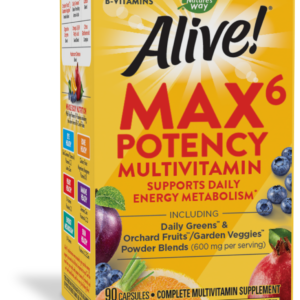 Nature's Way Alive!® Max6 Max Potency Multivitamin Алайв! Мултивитамини максимум сила 90 капсули