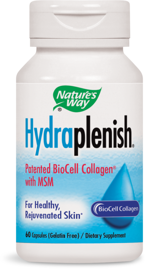 Nature's Way Hydraplenish® BioCell Collagen with MSM Хидраплениш + МСМ 750 mg 60 капсули