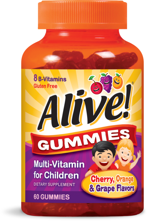 Nature's Way Alive! Multi-vitamin For Children Gummies / Алайв! Мултивитамини за деца x 60 желирани таблетки