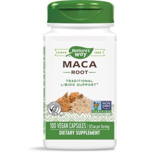 Nature's Way Maca Root Мака (корен) За високо либидо и сексуална издръжливост 525мг 100 капсули