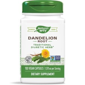 Nature's Way Dandelion Root Глухарче (корен) За здрав черен дроб и жлъчка 525 mg 100 капсули