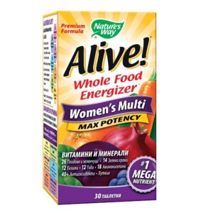 Nature's Way Alive Women's Multi Max Potency Мултивитамини за жени за тонус и енергия 30 таблетки