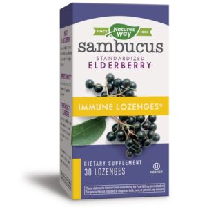 Nature's Way Sambucus Immune Самбукус За имунната система 30 таблетки за смучене