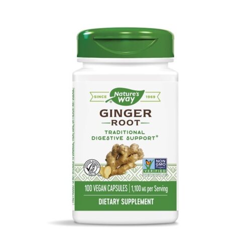 Nature's Way Ginger Корен от Джинджифил при стомашни болки и киселини 550мг 100 капсули