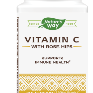 Nature's Way Vitamin C with Rose Hips/ Витамин С 500 mg & Шипка х 100 капсули