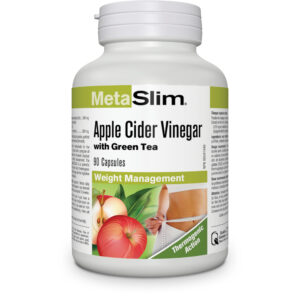 Webber Naturals Metaslim® Ябълков оцет + Зелен чай Metaslim® Apple Cider Vinegar 90 капсули