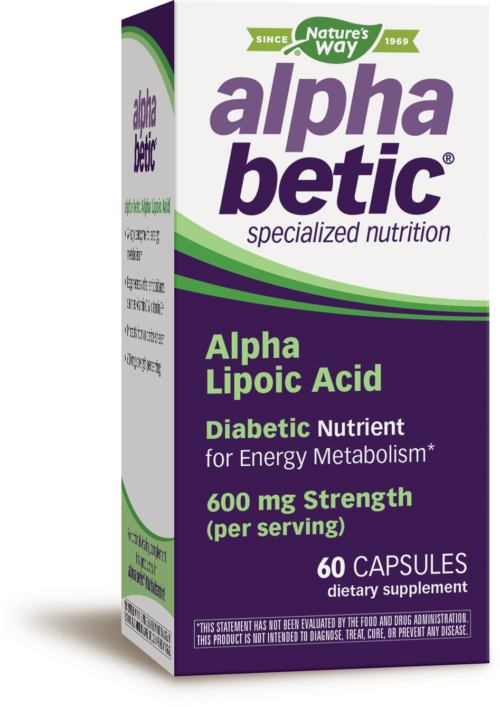Nature's Way AlphaBetic® Alpha Lipoic Acid/ Алфа Бетик® Алфа Липоева Киселина 200 mg x 60 капсули