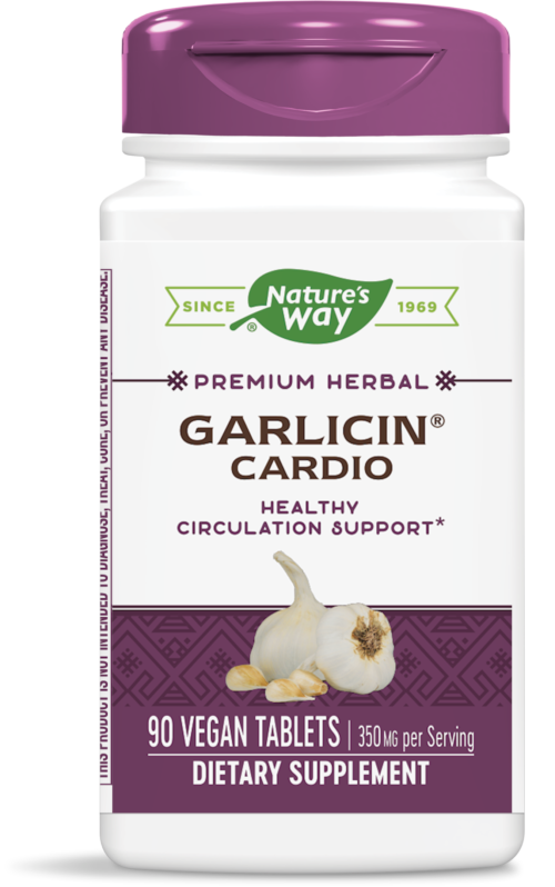 Nature's Way Garlicin® Cardio/ Гарлицин® Кардио 350 mg x 90 капсули